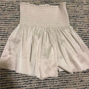 Natural life white satin shorts